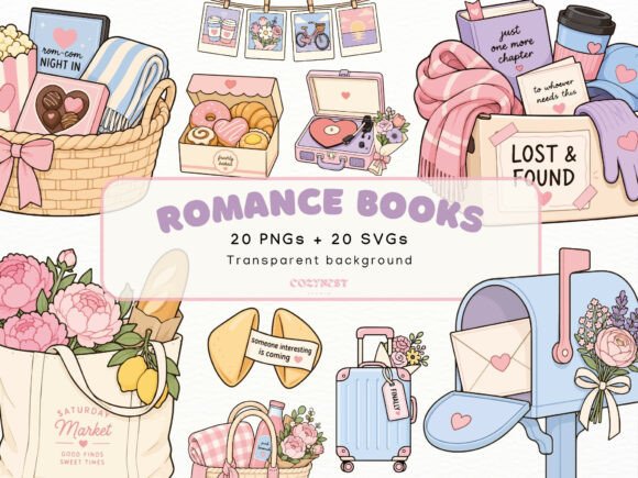 Download Romance Book Lovers, Bookish Clipart PNG - Romance Collection