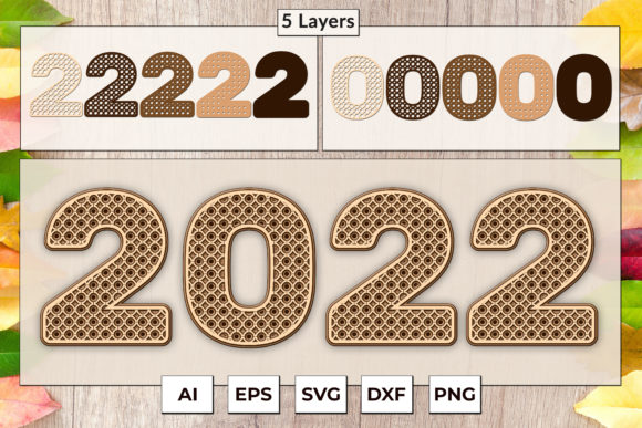 Download Layered 2022 New Year Cut File SVG - Svg Collection