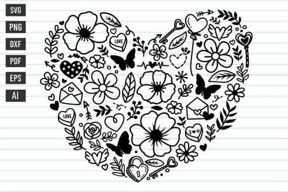 Download Flower Heart Svg Flower Svg Heart Svg - Svg Collection