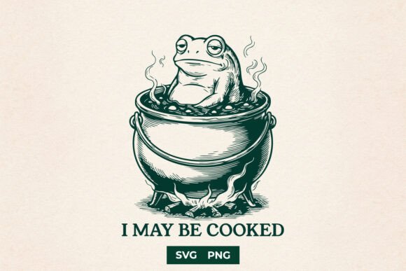Download Funny I May Be Cooked Frog SVG Design - Svg Collection