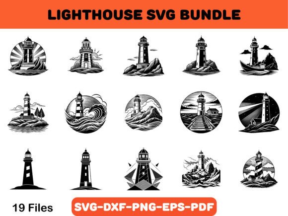 Download Lighthouse Svg Bundle, Building Use - Svg Collection