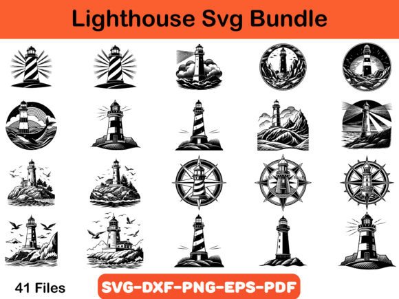Download Lighthouse Svg Bundle, Building Use - Svg Collection