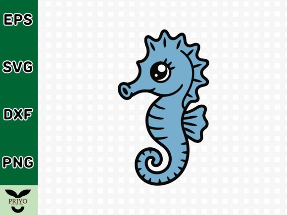 Download Kawaii Sea Animal Cute Seahorse SVG - Svg Collection