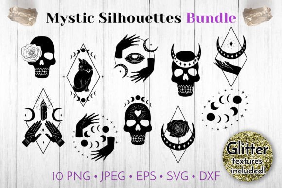 Download Mystic Boho Celestial Linocut Bundle SVG - Svg Collection