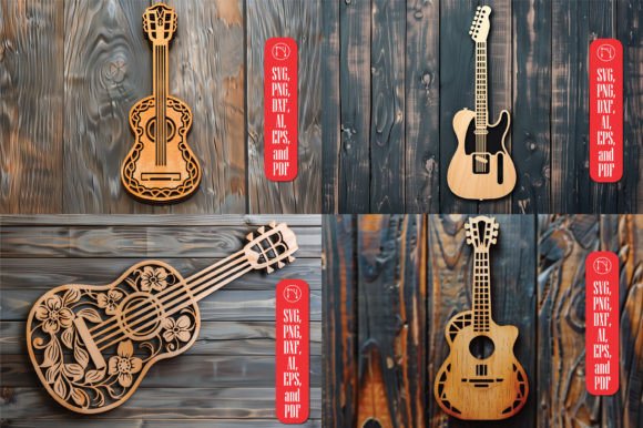 Download Laser Cut Guitar SVG Cut File Bundle - Svg Collection