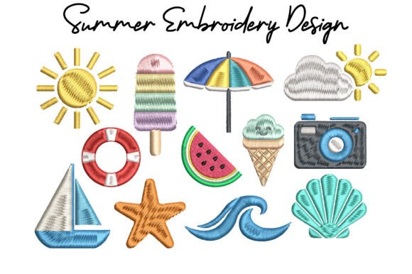 Download Summer Embroidery Design Bundle - Embroidery design Collection