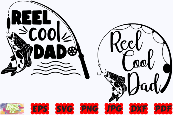Download Reel Cool Dad SVG | Fishing SVG | Fish - Svg Collection