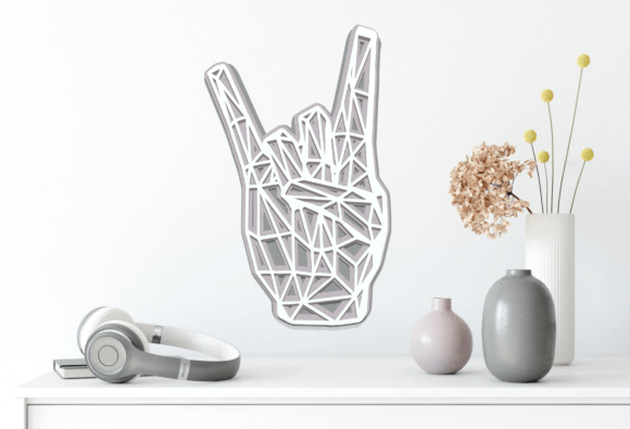Download Rock &amp; Roll Layered Cut File SVG PDF STL - Svg Collection