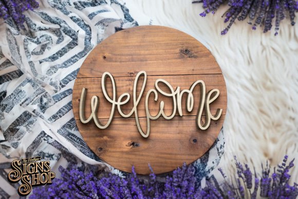 Download Welcome One Line | SVG Farmhouse Round - Svg Collection