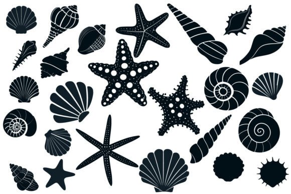 Download Sea Shell Starfish Beach SVG Silhouette - Svg Collection