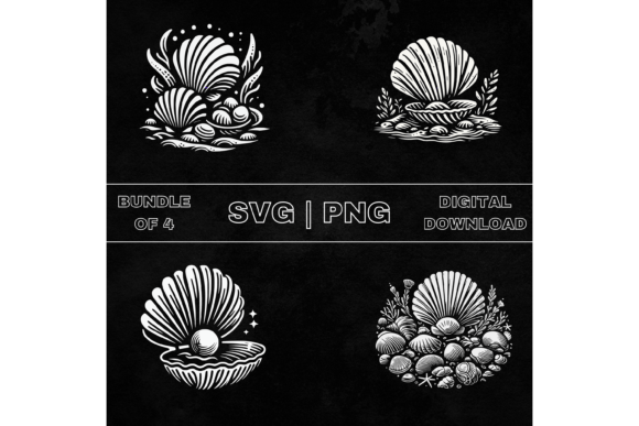 Download Clam Shell SVG Bundle, Clam Clipart - Svg Collection
