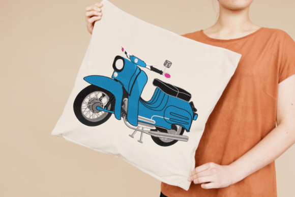 Download Vespa Digital Embroidery Design - Embroidery design Collection