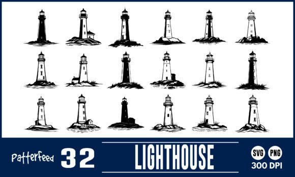 Download Lighthouse Svg Png Silhouette Cut Bundle - Svg Collection