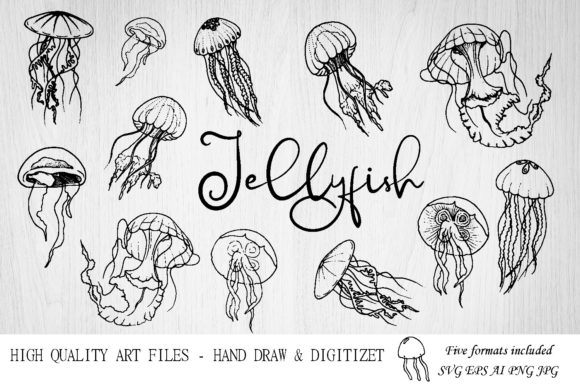 Download Jellyfish SVG.Ocean Svg.Under the Sea - Svg Collection