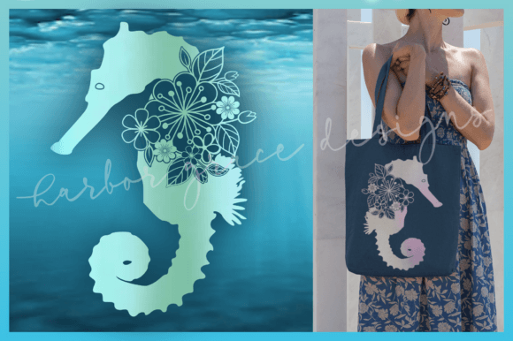 Download Seahorse SVG | Seahorse Floral Mandala - Svg Collection