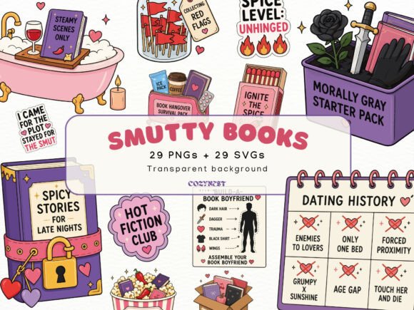 Download Spicy Romance Books Clipart Bookish PNG - Romance Collection