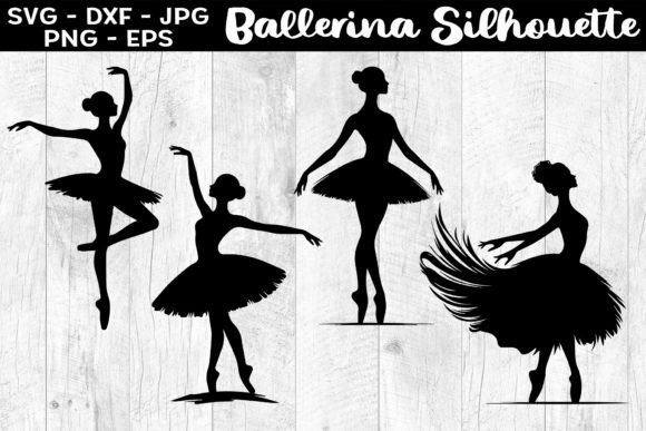 Download Ballerina Silhouettes SVG EPS PNG - Svg Collection