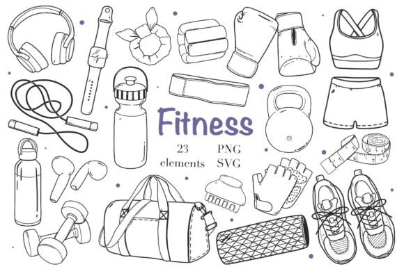 Download Fitness Equipment Clipart SVG PNG - Svg Collection