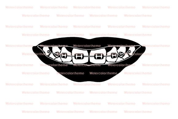 Download Braces SVG, Dental Line Art Cut File - Svg Collection