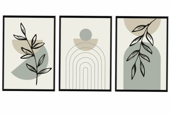 Download Green Minimal Wall Art, Printable - Minimal wall art Collection