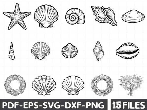 Download Coastal Seashell Svg Line Art - Svg Collection