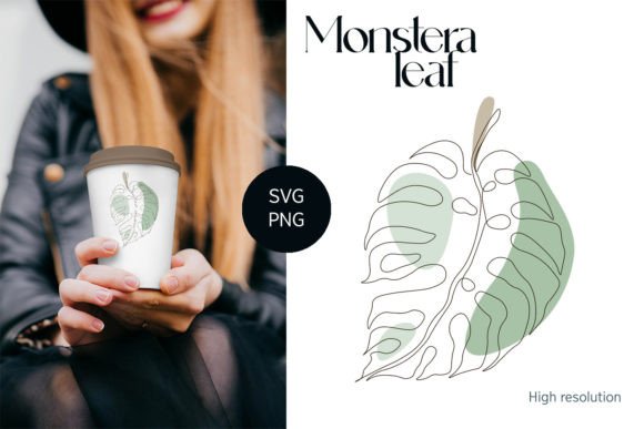 Download Monstera Leaf One Line SVG &amp; PNG Art - Svg Collection