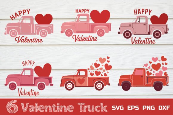Download Valentine Truck SVG Bundle - Svg Collection