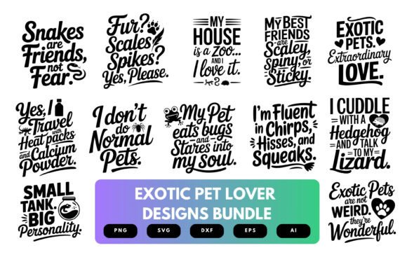 Download Exotic Pet Lover SVG Bundle - Svg Collection