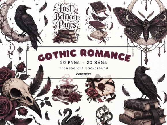 Download Gothic Romance Book Clipart, Bookish PNG - Romance Collection