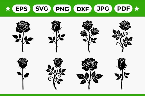 Download Rose Silhouette SVG Bundle - Svg Collection