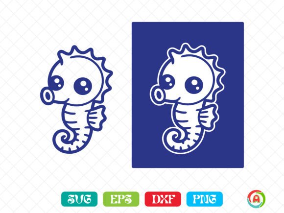 Download Cute Seahorse SVG - Svg Collection