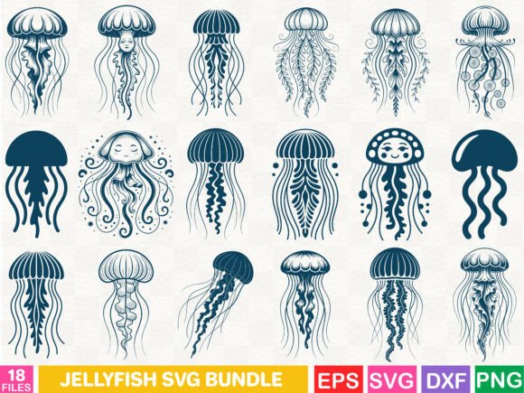 Download Jellyfish SVG Bundle - Svg Collection