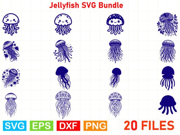 Download Jellyfish SVG Bundle - Svg Collection