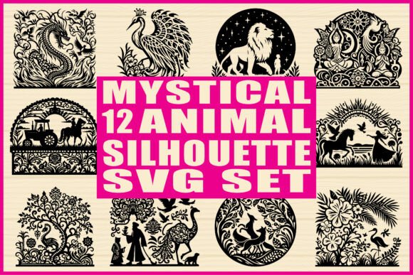 Download Mystical Animal Silhouette SVG Set - Svg Collection
