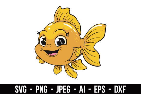 Download Artistic Golden Fish Illustration SVG - Svg Collection