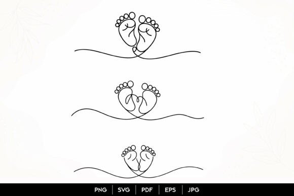 Download Baby Feet Heart SVG Design - Svg Collection