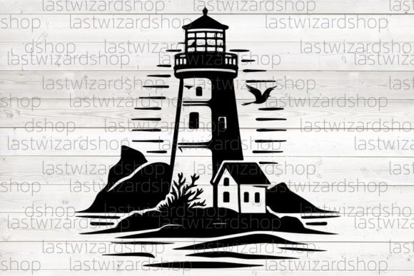 Download Lighthouse Silhouette, Summer Svg, Sea - Svg Collection