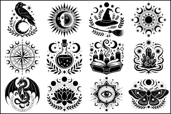 Download Mystical Witchcraft SVG Symbol Bundle - Svg Collection