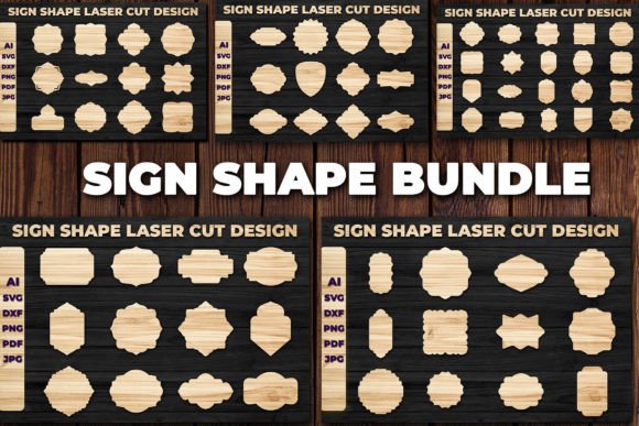 Download Laser Die Cut Sign Shape SVG Bundle - Svg Collection
